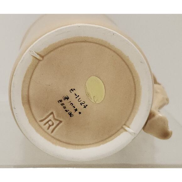 1978 Enesco Bodybuilder Muscle-Man Weightlifter Mug Brown 5" - Picture 6 of 8